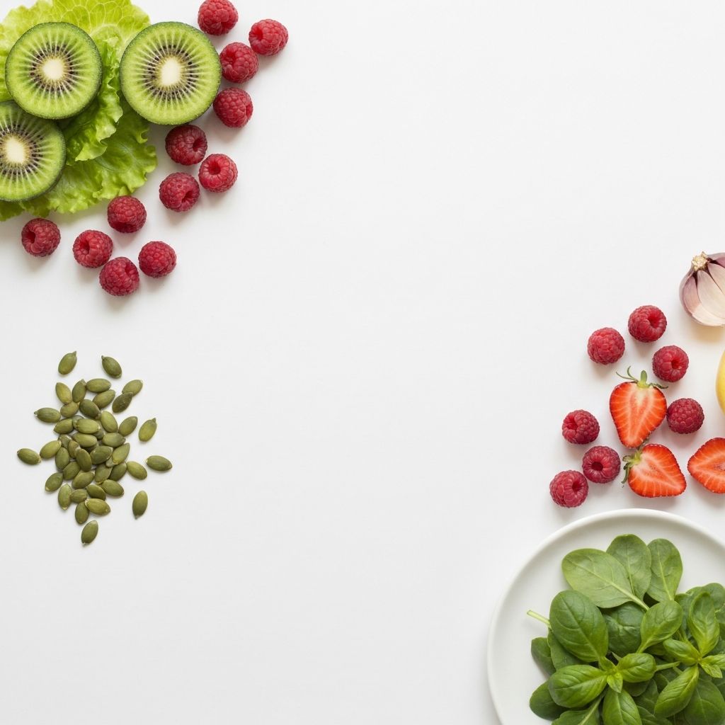 Bunte Früchte und Gemüse