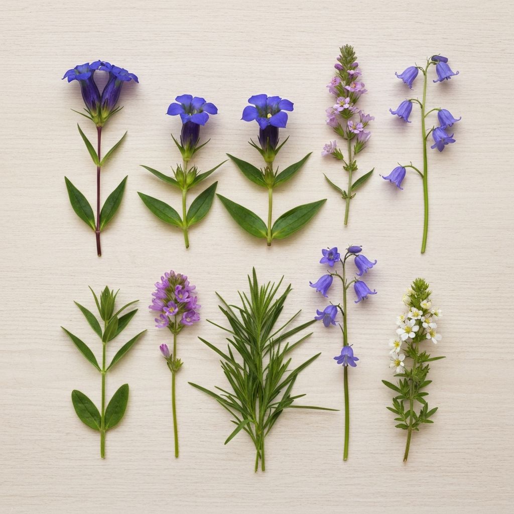 Alpine Kräuter und Blumen