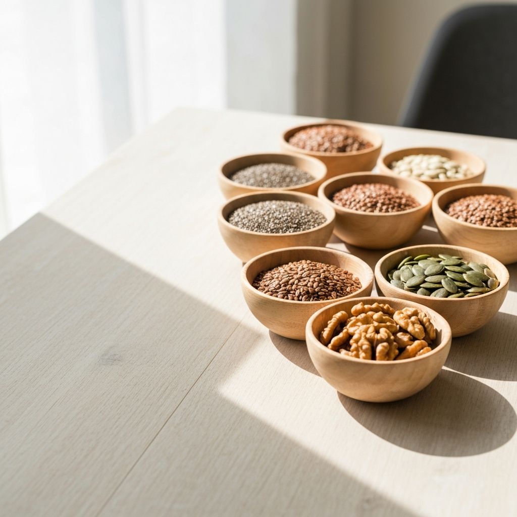 Natürliche Samen und Nüsse