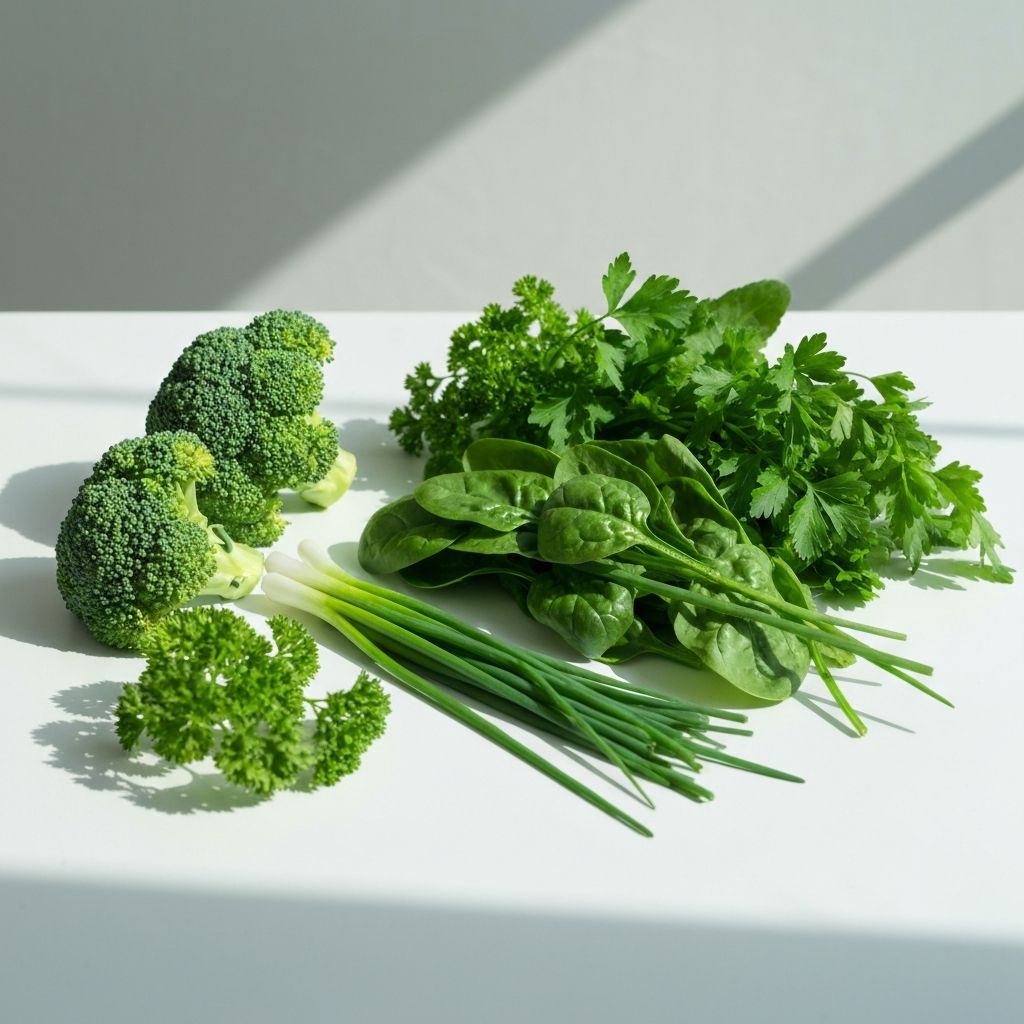 Frisches Gemüse und Kräuter